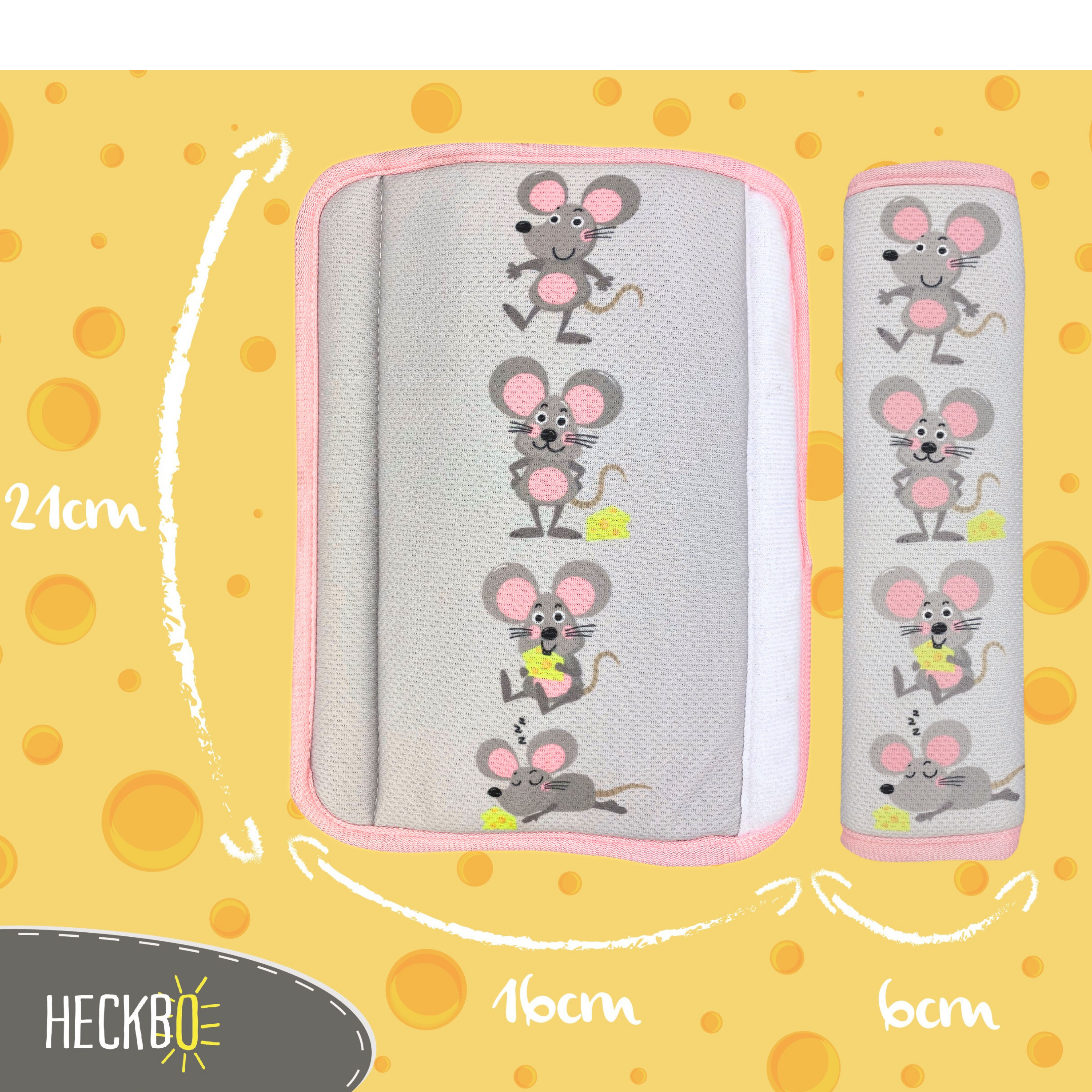 Protezione per cintura di sicurezza auto a forma di topo