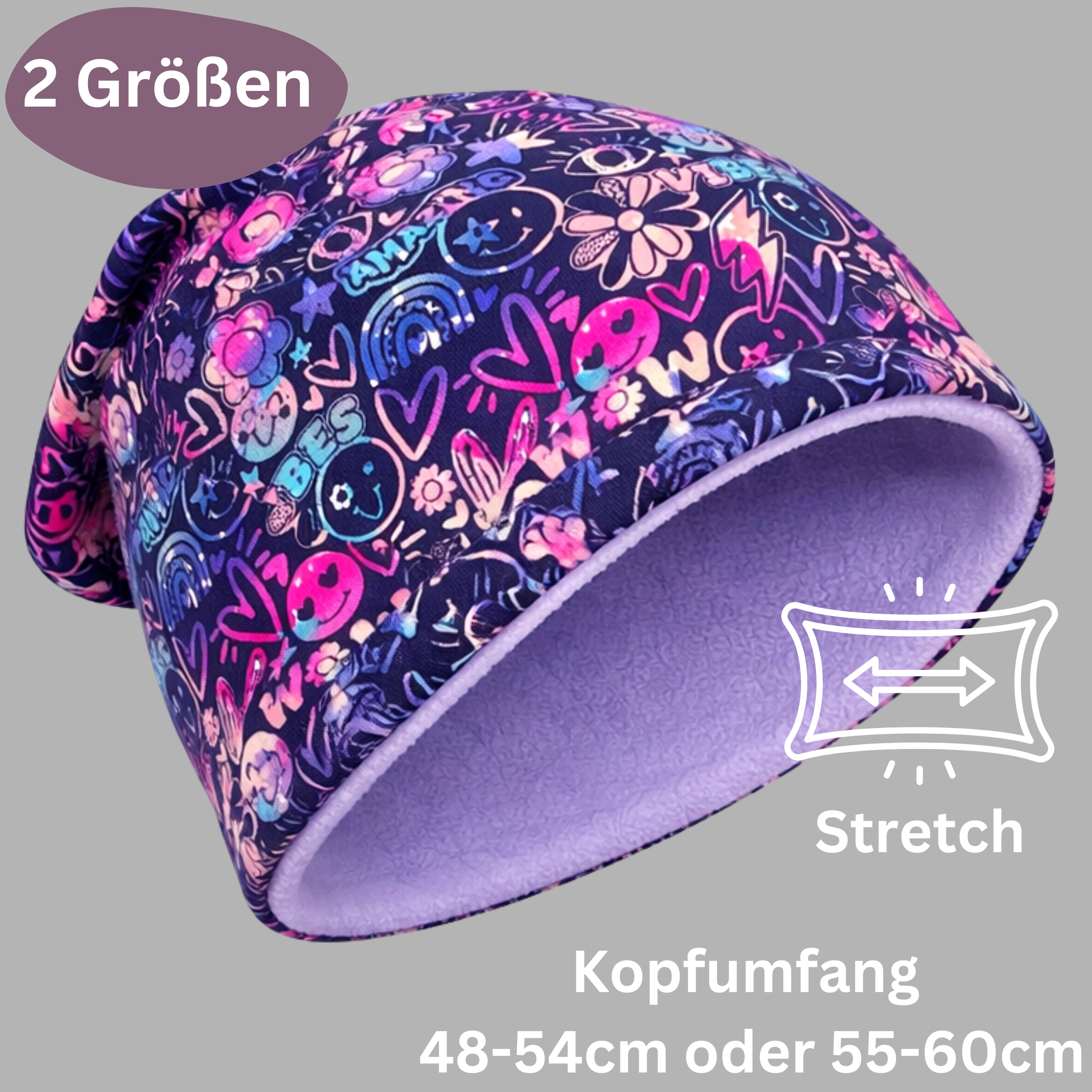 Berretto e scaldacollo per bambini - Flower Power