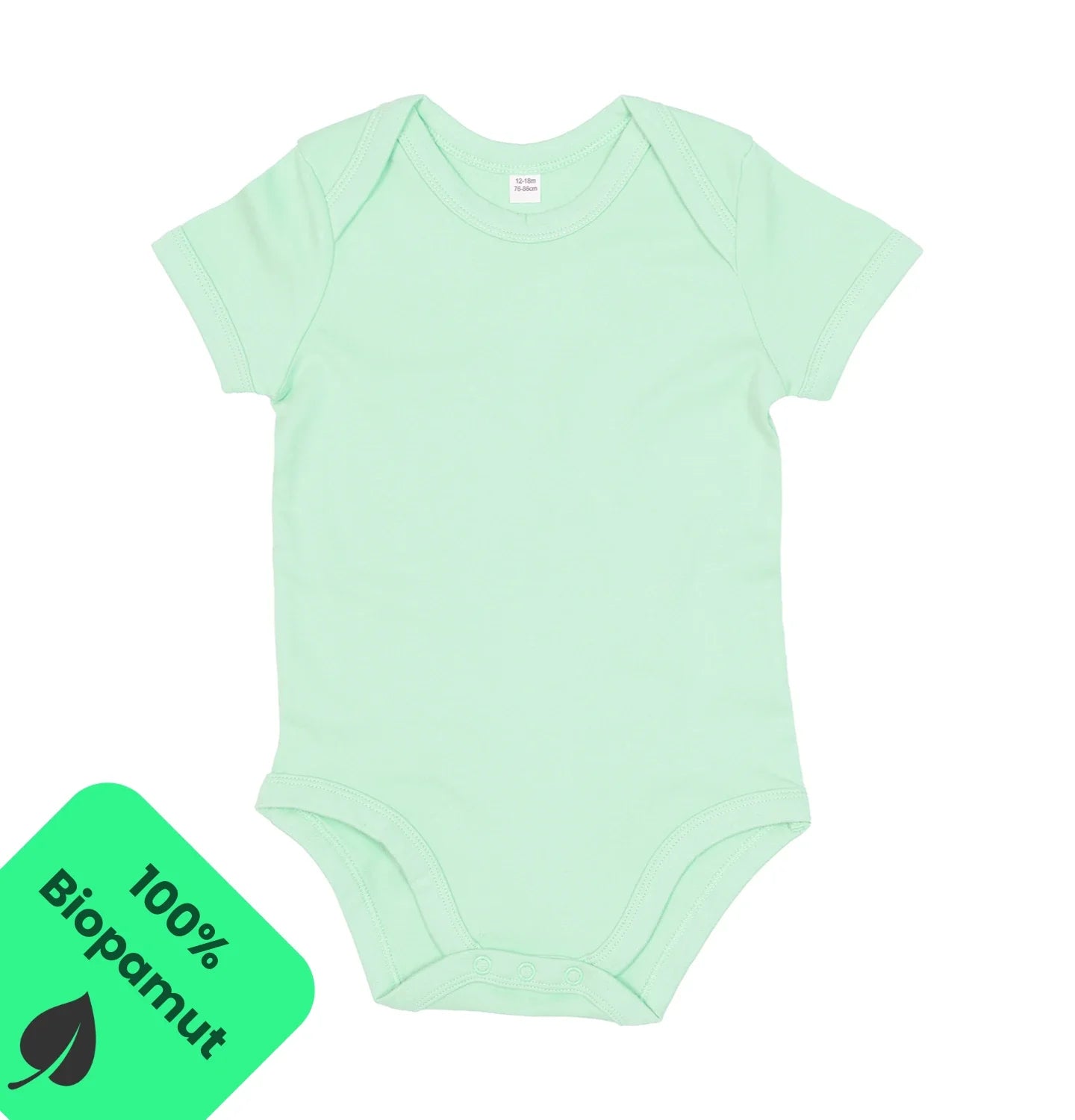 Babybugz Body bebè 100% Cotone biologico manica corta Menta confezione da 5 pz